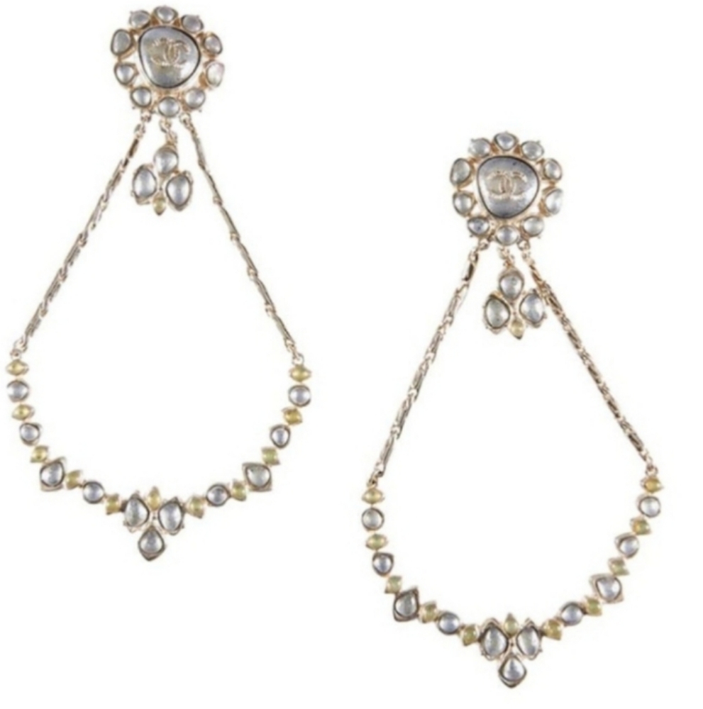 SALE RARE CHANEL Meters de'Art Paris Bombay collection clip on earrings